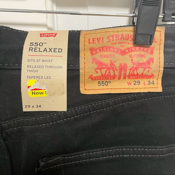 Levi’s 🖤 550 relaxed black straight leg jeans - Picture 6 of 6